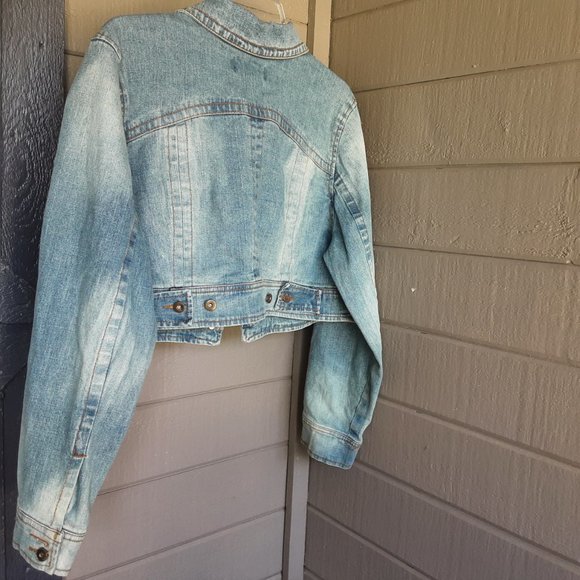 Jamie Nicole studded jean jacket Size 1X - Picture 4 of 4